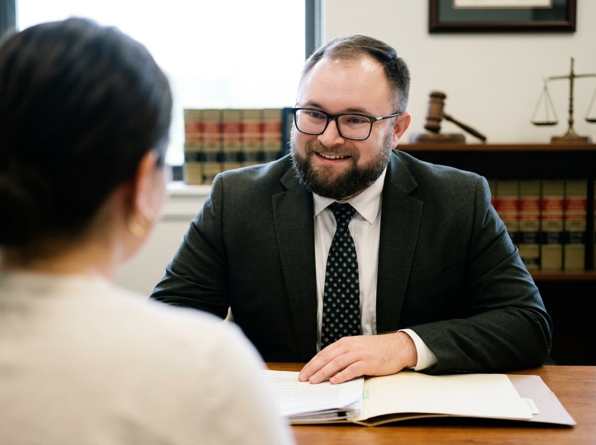 James Chiles with a client